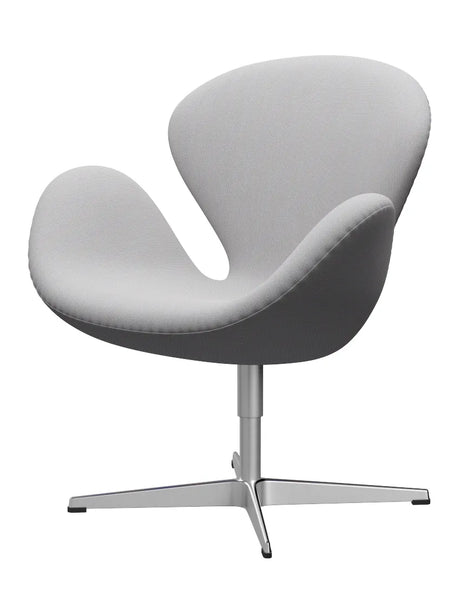 3320 Svanen i stof (prisgruppe 2) af Arne Jacobsen - Steelcut Trio / 105 White & light grey - Jacobsen Plus