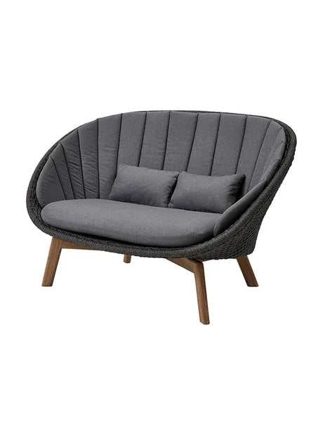 Peacock 2-pers. Sofa, Soft Rope fra Cane-line - Inkl. hynde i Grey - Jacobsen Plus