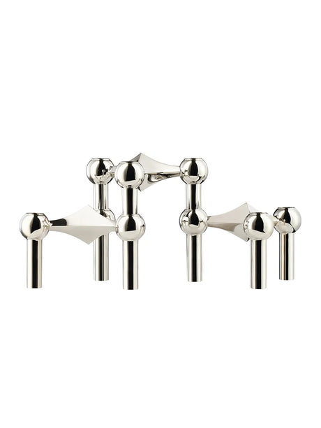 Nagel Lysestage, krom fra STOFF Nagel - 3 stk. - Jacobsen Plus