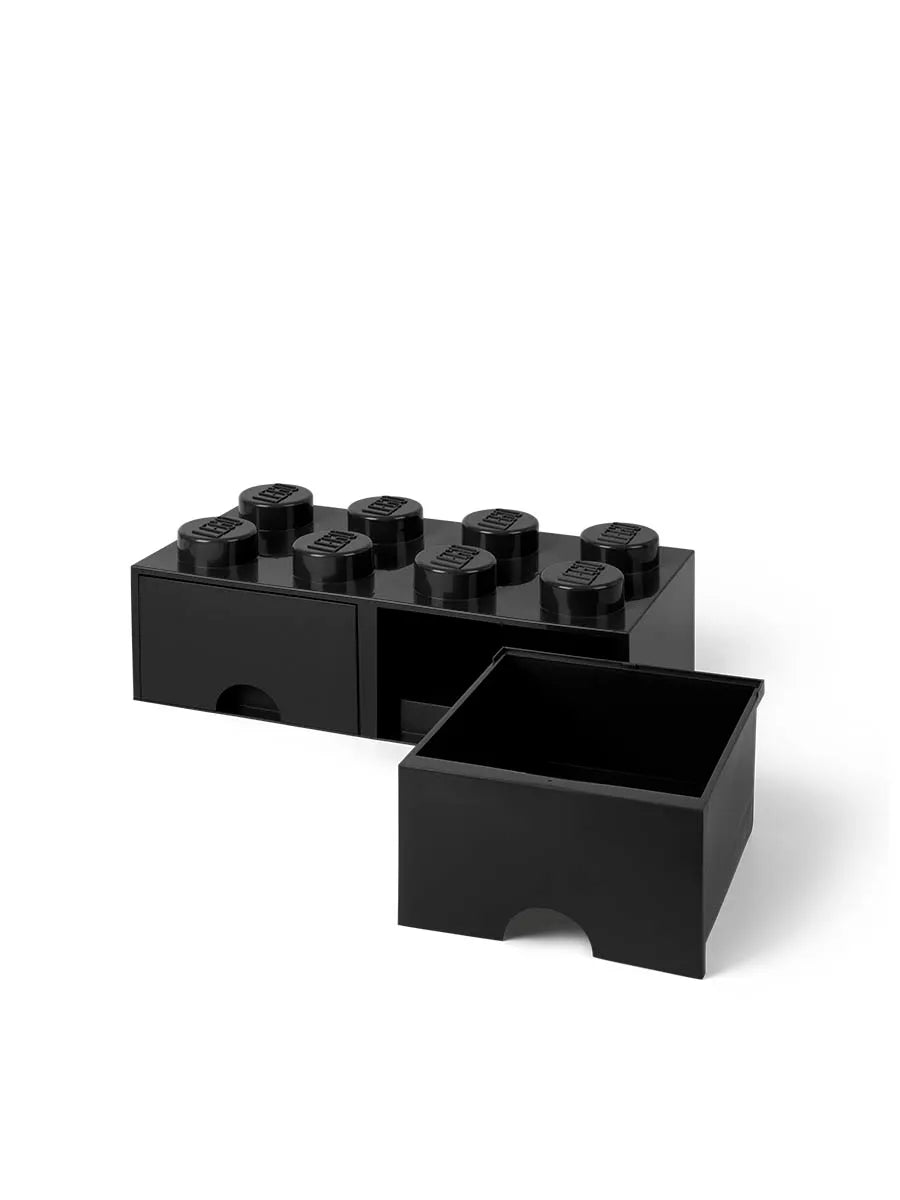 LEGO kasse 2x4 med 2 skuffer, sort fra Room Copenhagen - 4 - Jacobsen Plus