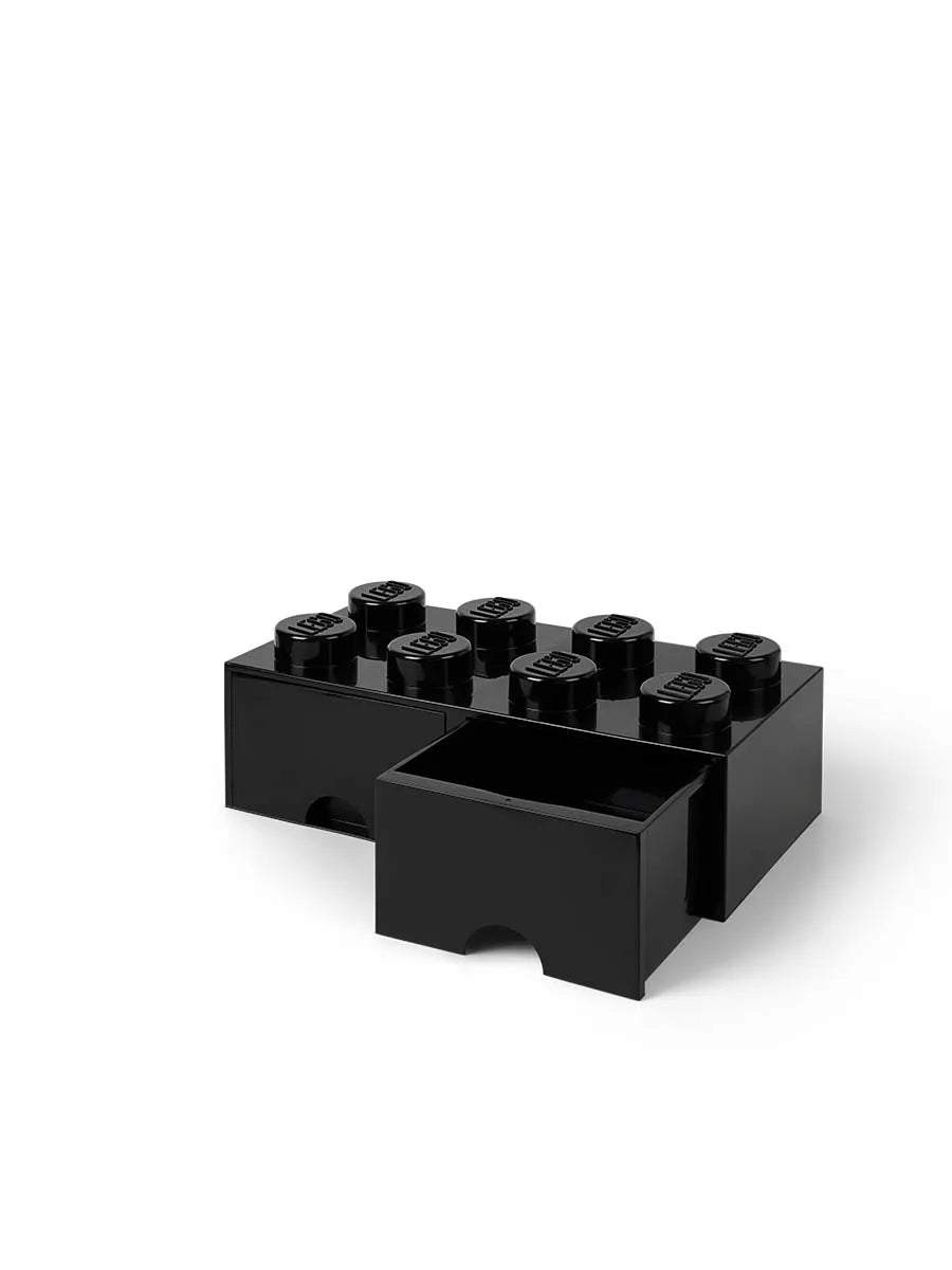 LEGO kasse 2x4 med 2 skuffer, sort fra Room Copenhagen - 2 - Jacobsen Plus