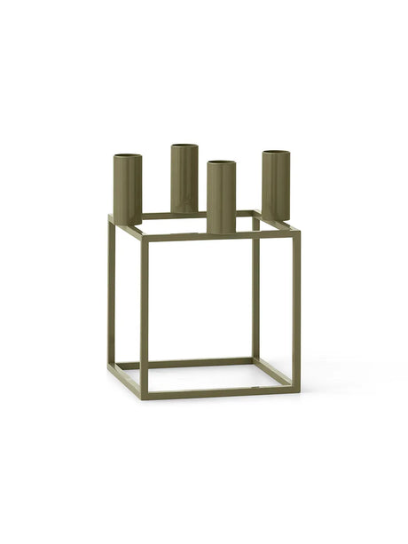 Kubus 4 Lysestage, olive fra Audo Copenhagen - 1 - Jacobsen Plus