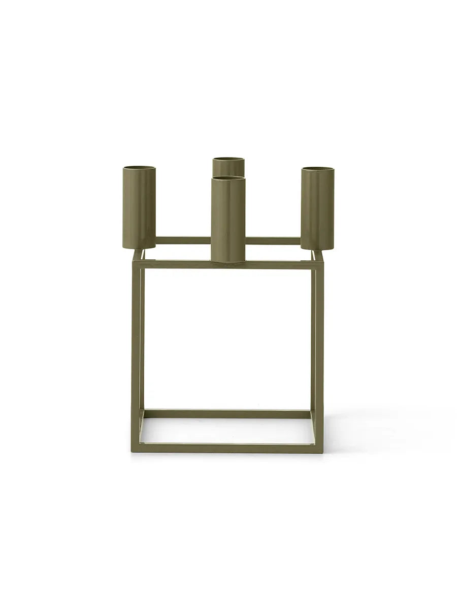 Kubus 4 Lysestage, olive fra Audo Copenhagen - 5 - Jacobsen Plus