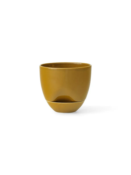 Hydrous Planter, ochre i Ø 12 cm fra Audo Copenhagen - 1 - Jacobsen Plus