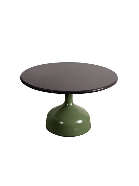 Glaze Sofabord, stor fra Cane-line - Black / Green aluminium - Jacobsen Plus