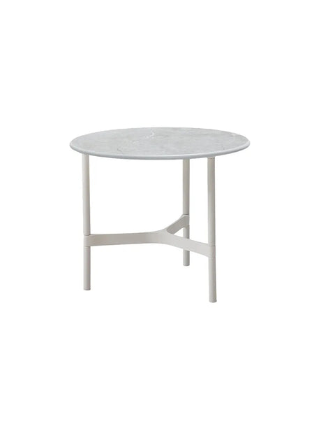 Twist Sofabord, lille fra Cane-line - White / Grey (keramik) - Jacobsen Plus
