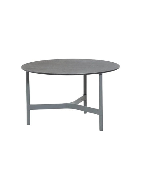 Twist Sofabord, medium fra Cane-line - Light grey / Black (keramik) - Jacobsen Plus