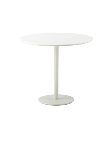 Go Cafébord, Ø80 cm fra Cane-line - Hvid - Jacobsen Plus