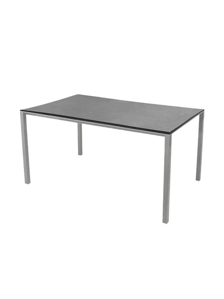 Pure Bord, 150x90 cm fra Cane-line - Fossil Black / Light grey - Jacobsen Plus