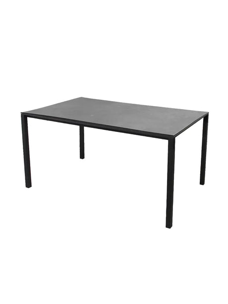 Pure Bord, 150x90 cm fra Cane-line - Fossil Black / Lava grey - Jacobsen Plus