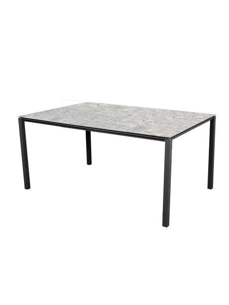 Pure Bord, 150x90 cm fra Cane-line - Multi Colour / Lava grey - Jacobsen Plus