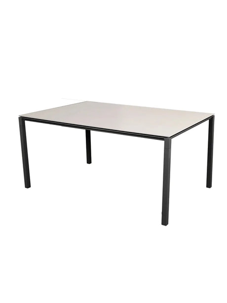 Pure Bord, 150x90 cm fra Cane-line - Toscana Sand / Lava grey - Jacobsen Plus