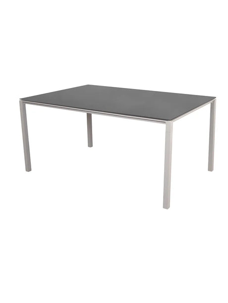 Pure Bord, 150x90 cm fra Cane-line - Nero Black / Sand - Jacobsen Plus