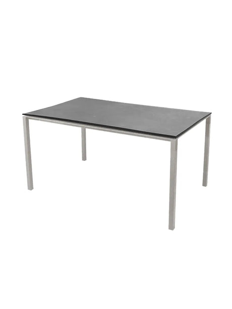 Pure Bord, 150x90 cm fra Cane-line - Fossil Black / Taupe - Jacobsen Plus