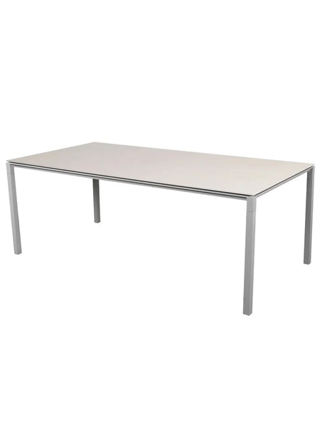 Pure Bord, 200x100 cm fra Cane-line - Light grey / Toscana Sand - Jacobsen Plus