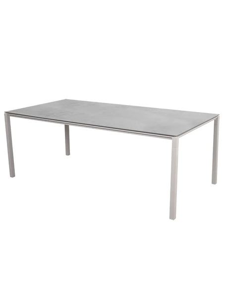 Pure Bord, 200x100 cm fra Cane-line - Sand / Fossil Grey - Jacobsen Plus