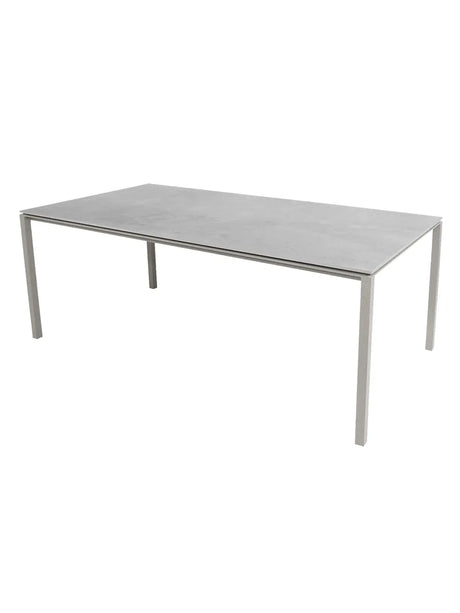 Pure Bord, 200x100 cm fra Cane-line - Taupe / Fossil Grey - Jacobsen Plus