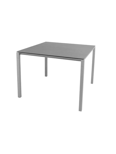 Pure Bord, 100x100 cm fra Cane-line - Light grey / Basalt grey - Jacobsen Plus