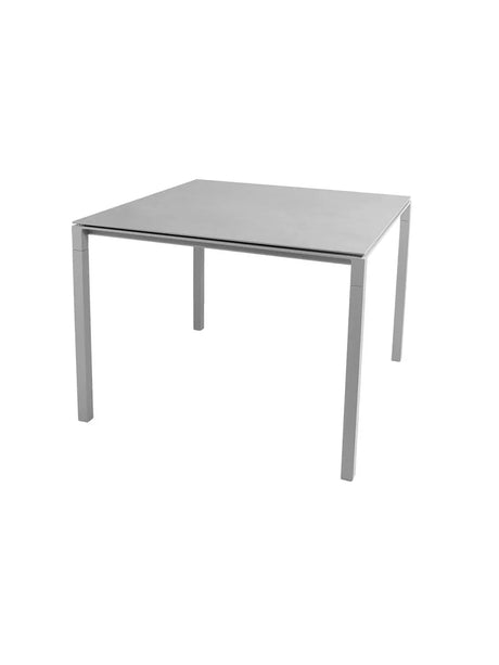 Pure Bord, 100x100 cm fra Cane-line - Light grey / Concrete grey - Jacobsen Plus