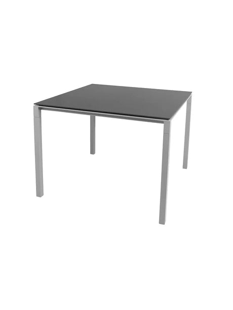 Pure Bord, 100x100 cm fra Cane-line - Light grey / Nero Black - Jacobsen Plus