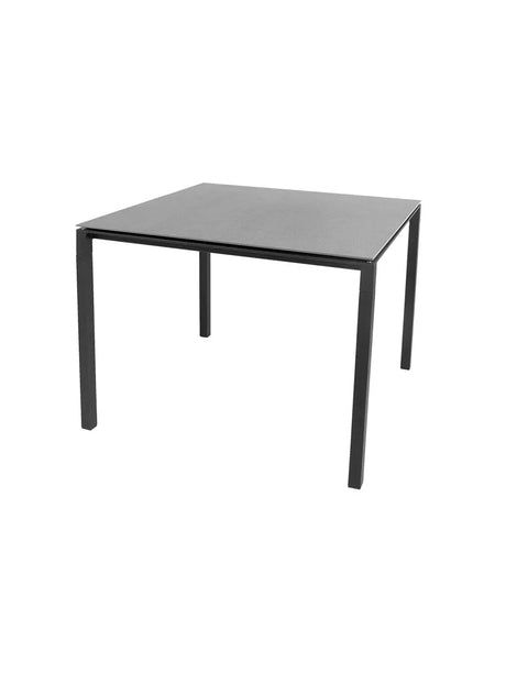 Pure Bord, 100x100 cm fra Cane-line - Lava grey / Basalt grey - Jacobsen Plus