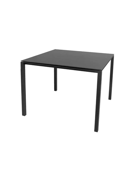 Pure Bord, 100x100 cm fra Cane-line - Lava grey / Nero Black - Jacobsen Plus