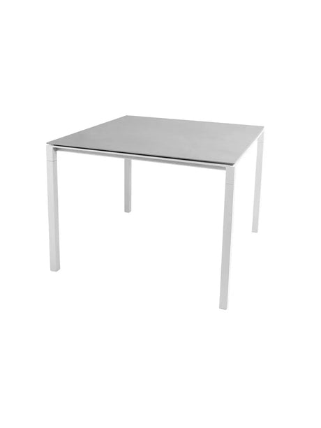 Pure Bord, 100x100 cm fra Cane-line - White / Concrete grey - Jacobsen Plus