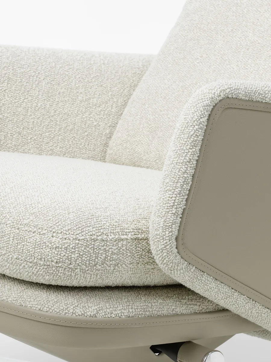 Grand Relax Lænestol inkl. Fodskammel, grey/beige fra Vitra - 4 - Jacobsen Plus