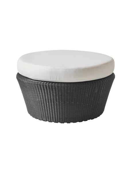 Hynde til Kingston Fodskammel fra Cane-line - White, Cane-line Natté inkl. QuickDry - Jacobsen Plus