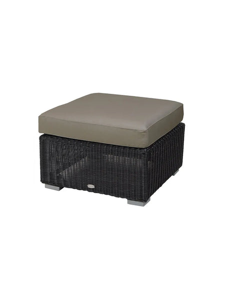 Hynde til Chester Fodskammel fra Cane-line - Taupe, Cane-line Natté inkl. QuickDry - Jacobsen Plus