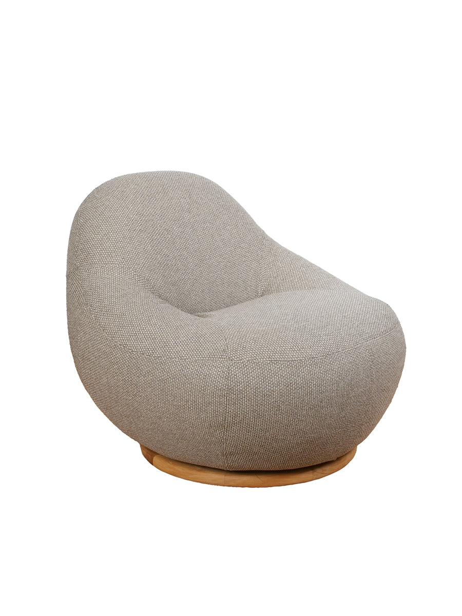 Gem Loungestol med Teak Drejefod fra Cane-line - Light brown - Jacobsen Plus