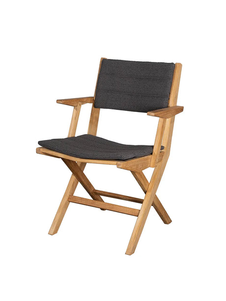 Flip Klapstol med Armlæn fra Cane-line - Cane-line Focus, Dark Grey - Jacobsen Plus