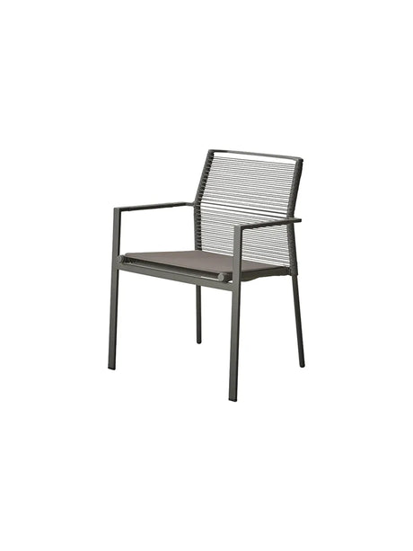 Edge Havestol fra Cane-line - Taupe sædehynde - Jacobsen Plus