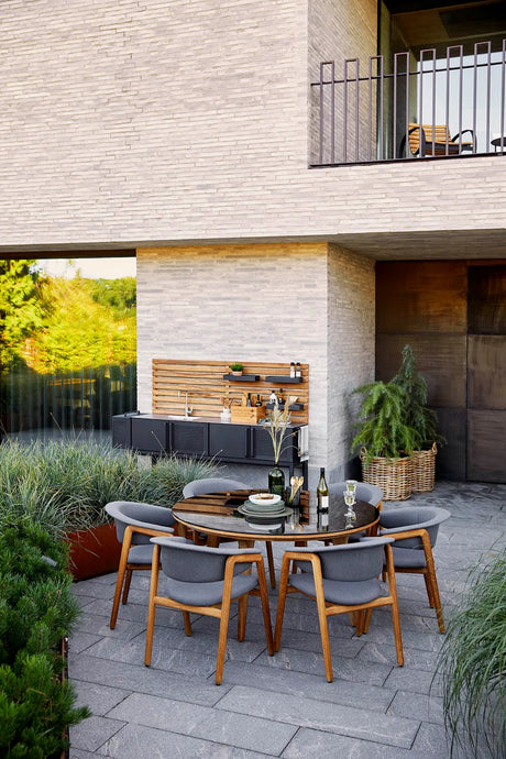 Luna Stol, teak/grey fra Cane-line - 2 - Jacobsen Plus