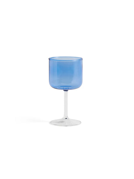Tint Wine Glass fra Hay - Blue-Clear - Jacobsen Plus