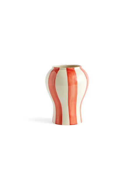 Sobremesa stripe vase fra Hay - Red / Small - Jacobsen Plus