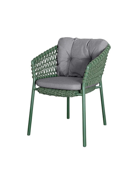 Ocean Stol, Soft Rope fra Cane-line - Dark green / Grey, Cane-line Natté - Jacobsen Plus