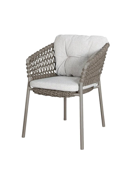 Ocean Stol, Soft Rope fra Cane-line - Taupe / Light brown, Cane-line Wove - Jacobsen Plus