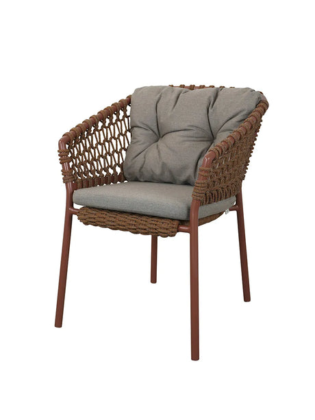 Ocean Stol, Soft Rope fra Cane-line - Desert Red / Taupe, Cane-line Natté - Jacobsen Plus