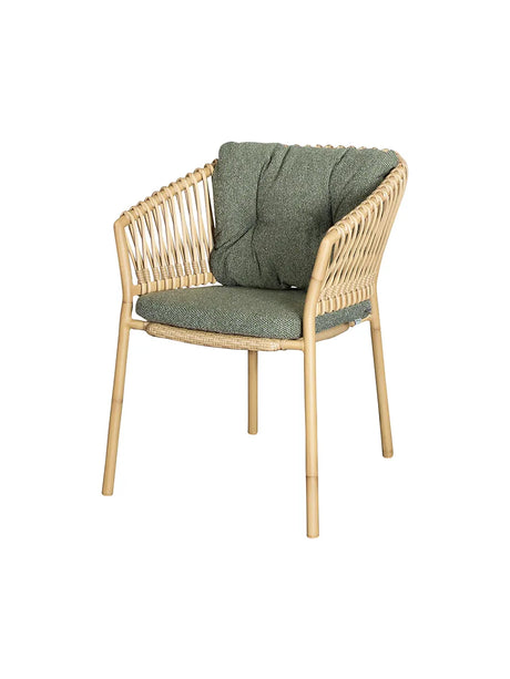 Ocean stol, Weave fra Cane-line - Natural / Dark green, Cane-line Wove - Jacobsen Plus