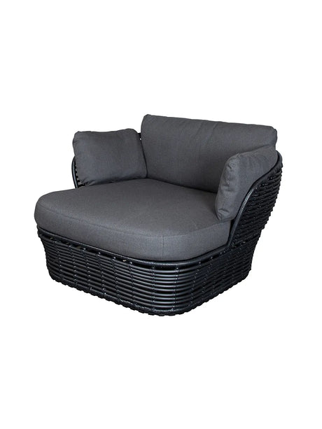 Basket Loungestol fra Cane-line - Graphite stel m. grey hynder - Jacobsen Plus