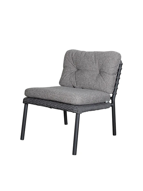 Ocean Enkeltmodul, soft rope fra Cane-line - Dark grey / Dark grey, Cane-line Wove - Jacobsen Plus