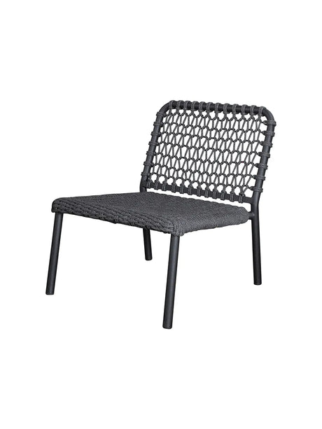 Ocean Enkeltmodul, soft rope fra Cane-line - Dark grey / Ingen hynde - Jacobsen Plus