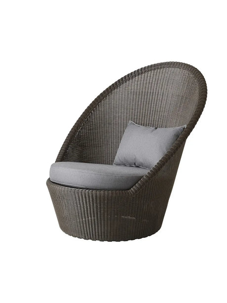 Kingston Solstol med hjul fra Cane-line - Mocca / Grey, Cane-line Natté inkl. QuickDry - Jacobsen Plus