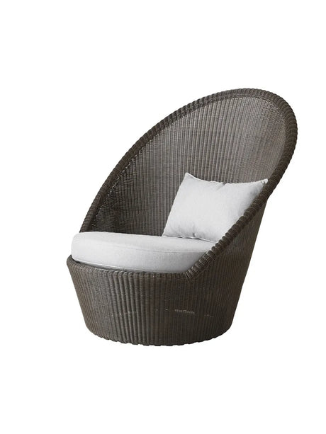 Kingston Solstol med hjul fra Cane-line - Mocca / Light grey, Cane-line Natté - Jacobsen Plus