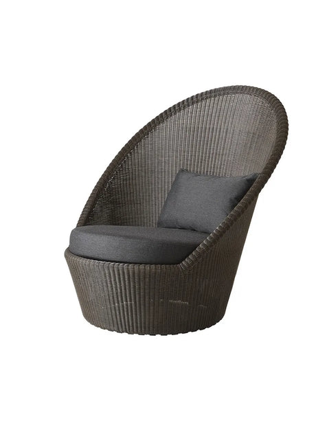 Kingston Solstol med hjul fra Cane-line - Mocca / Black, Cane-line Natté - Jacobsen Plus