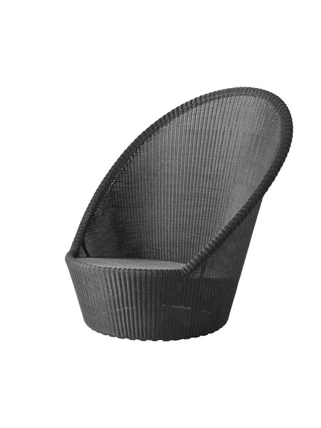 Kingston Solstol med hjul fra Cane-line - Graphite / Ingen hynde - Jacobsen Plus