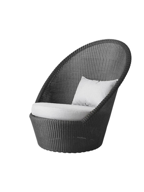 Kingston Solstol med hjul fra Cane-line - Graphite / Light grey, Cane-line Natté - Jacobsen Plus