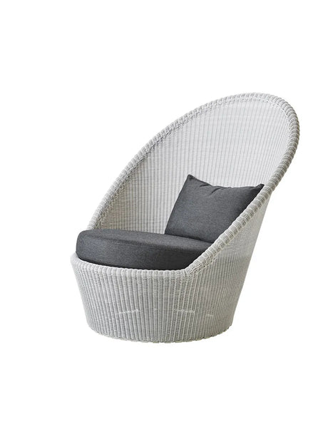 Kingston Solstol med hjul fra Cane-line - Hvid-grå / Black, Cane-line Natté - Jacobsen Plus