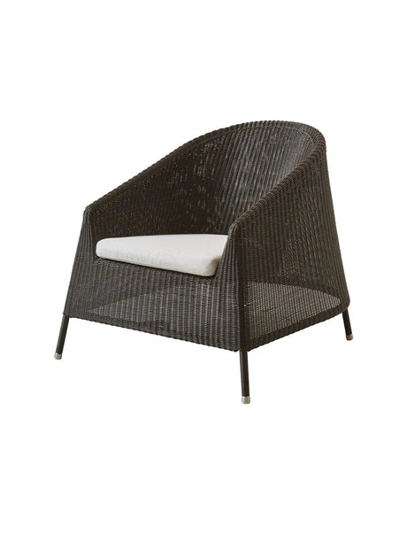 Kingston Loungestol fra Cane-line - Mocca / White, Cane-line Natté - Jacobsen Plus